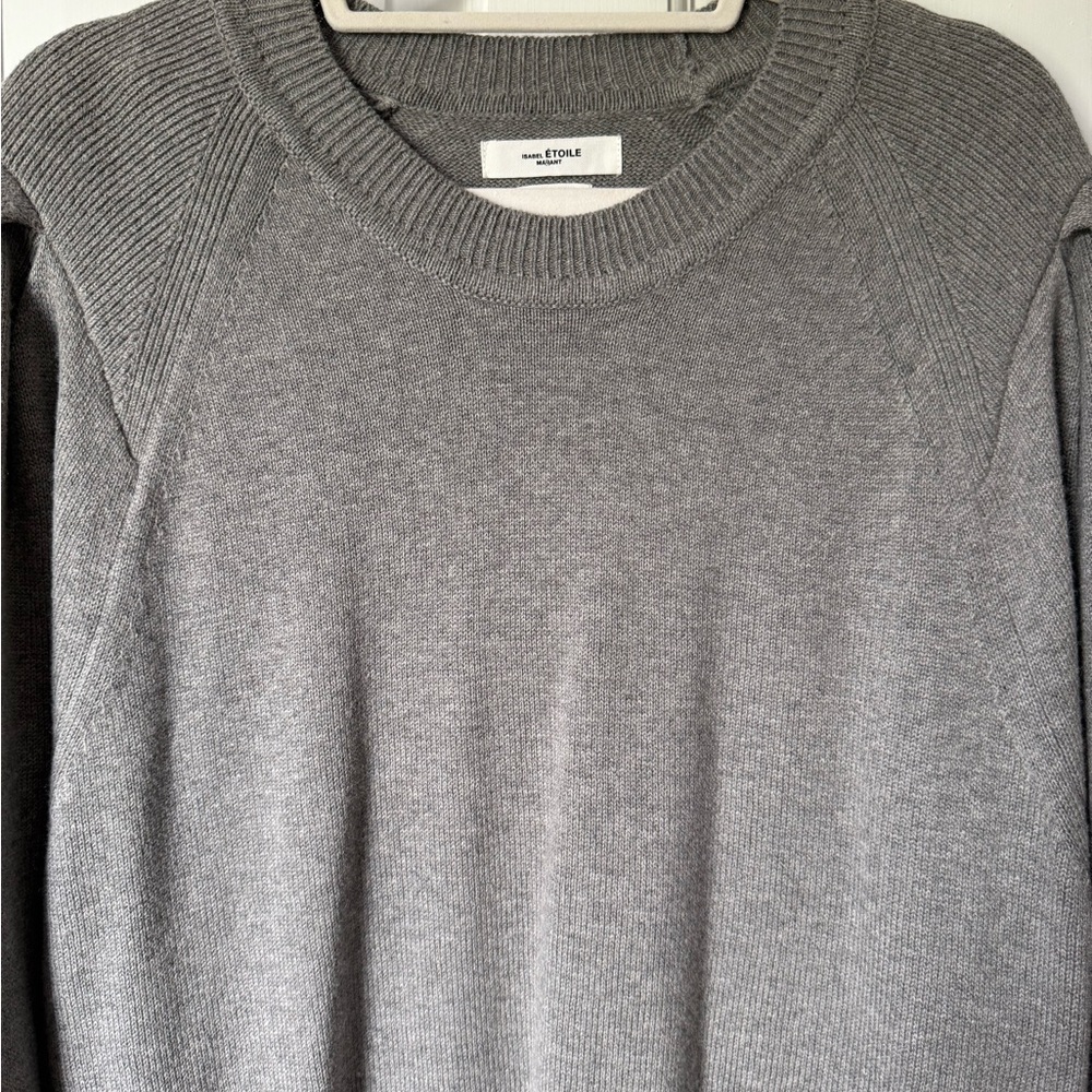 Isabel Marant Gray Crew Neck Sweater Size 42